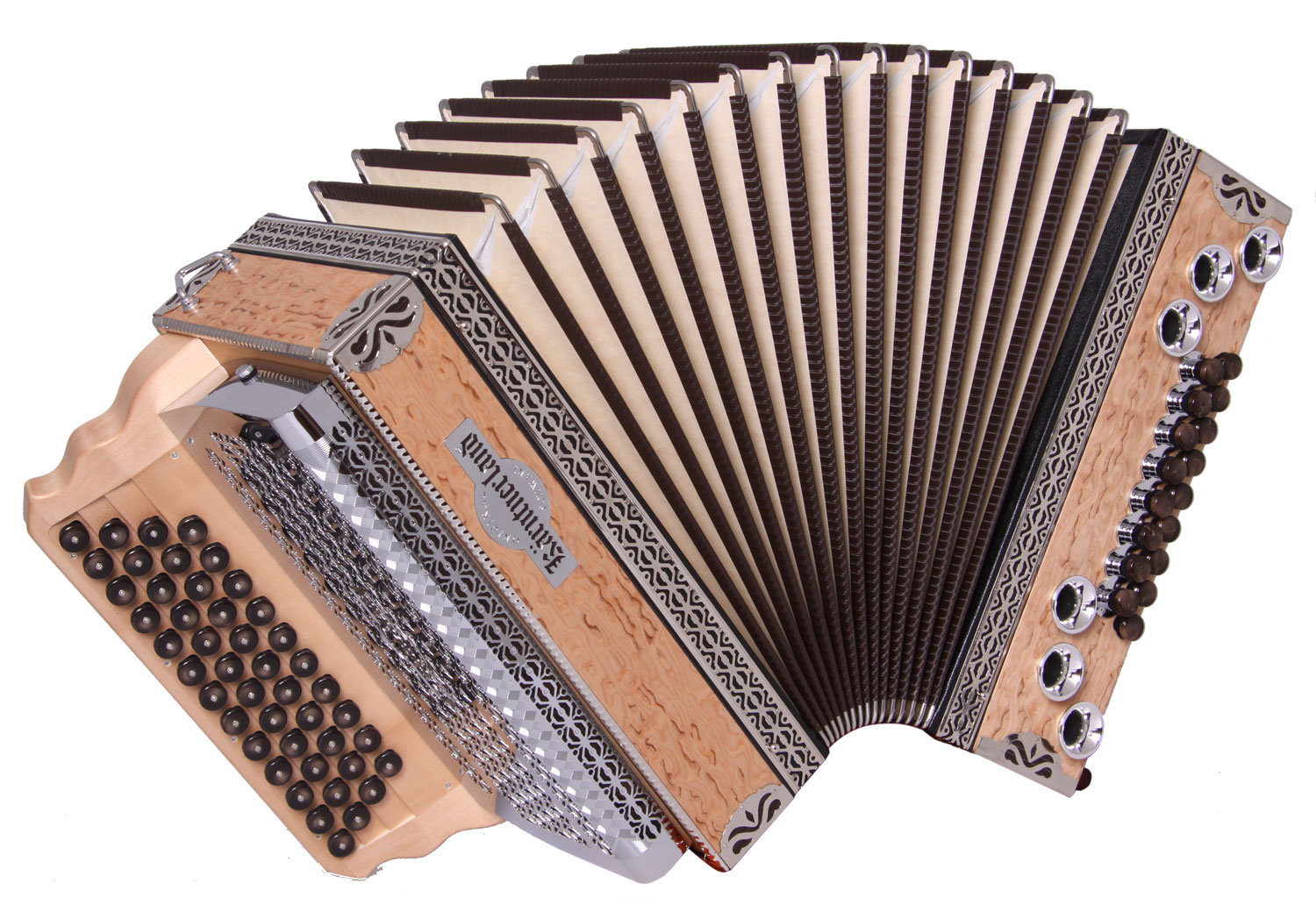 Steirische Harmonika Kärntnerland Edelholz Birke Steirische Harmonika Kärntnerland Edelholz Birke C/F/Bb/Eb