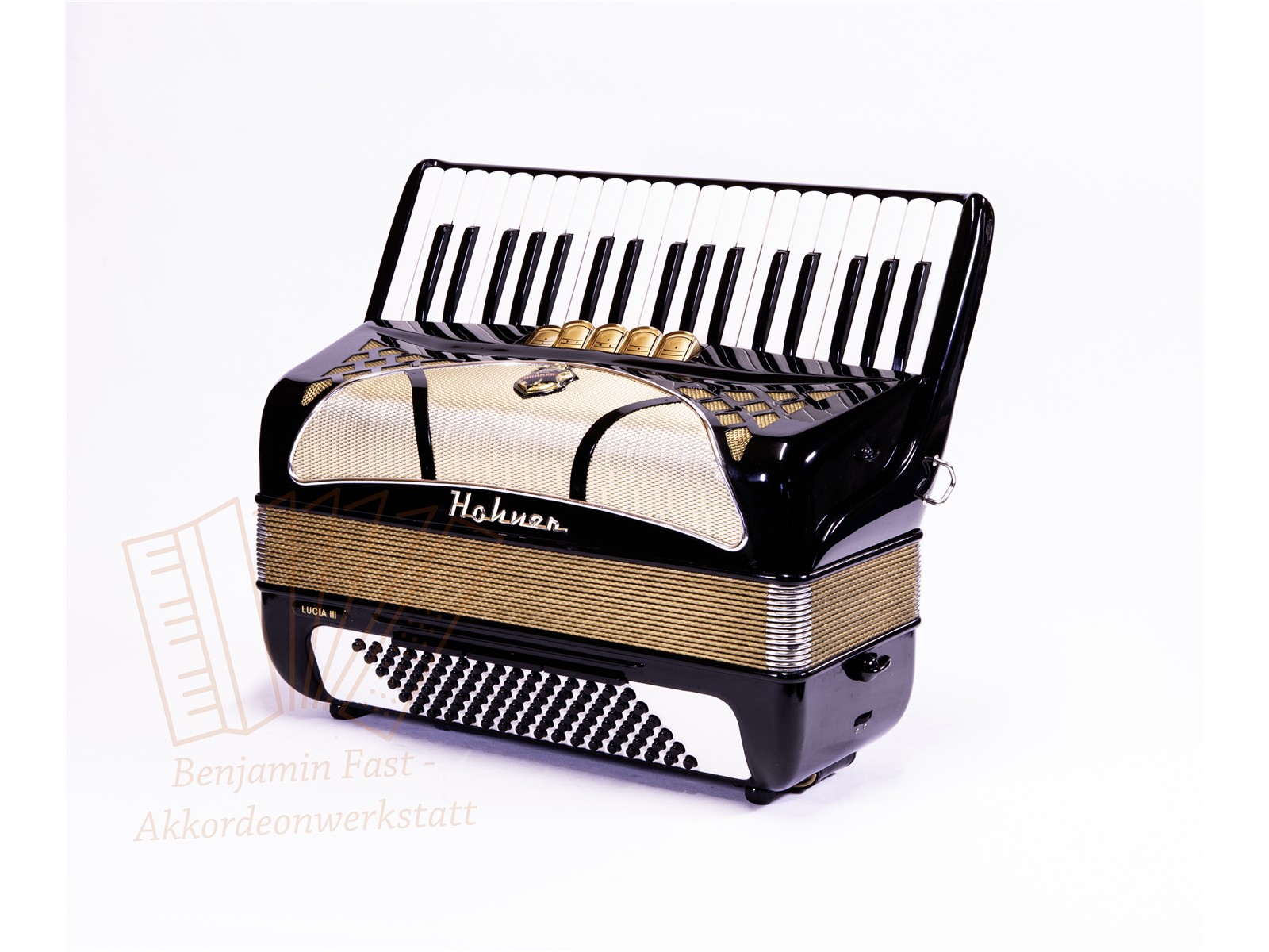 Akkordeon Hohner Lucia III 96 Bass 37/96/III/5/3 schwarz - gebraucht