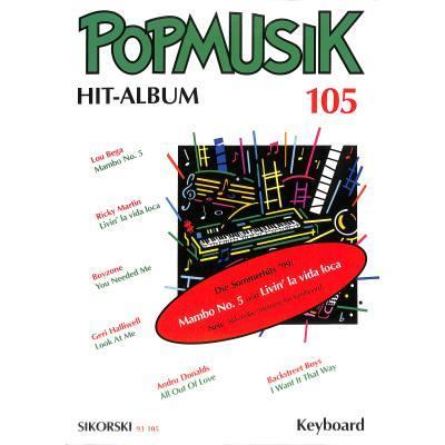 Popmusik Hitalbum 105 (Akk/Keyb)