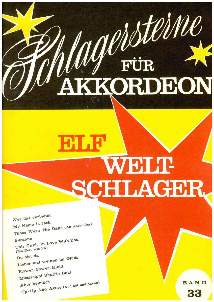 Schlagersterne für Akkordeon 33, Mahr - Antiquariat Schlagersterne für Akkordeon 33, Mahr - Antiquariat