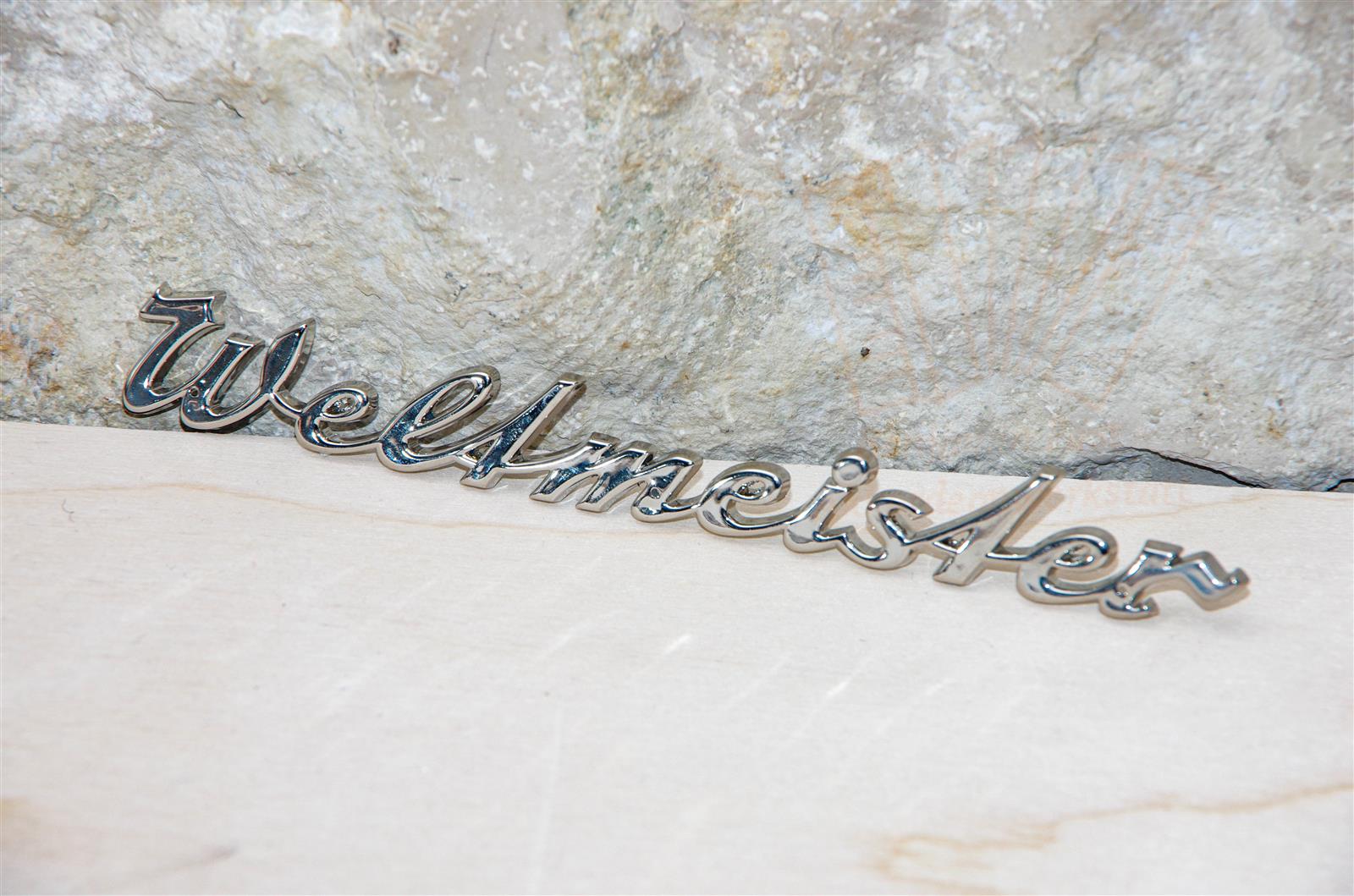 Schriftzug "Weltmeister" plastgalvanisiert (alte Version)