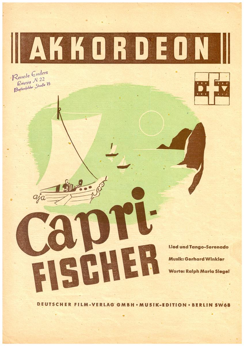 Capri Fischer, Winkler - Antiquariat Capri Fischer, Winkler - Antiquariat