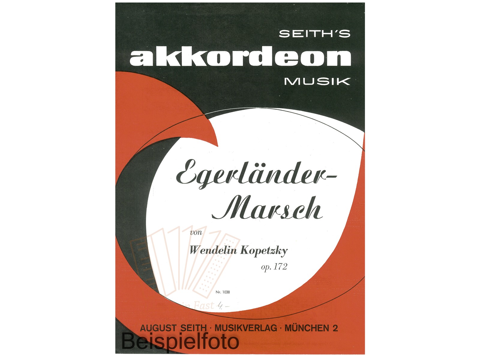 Egerländer-Marsch, Einzelausgabe - Antiquariat Egerländer-Marsch, Einzelausgabe - Antiquariat