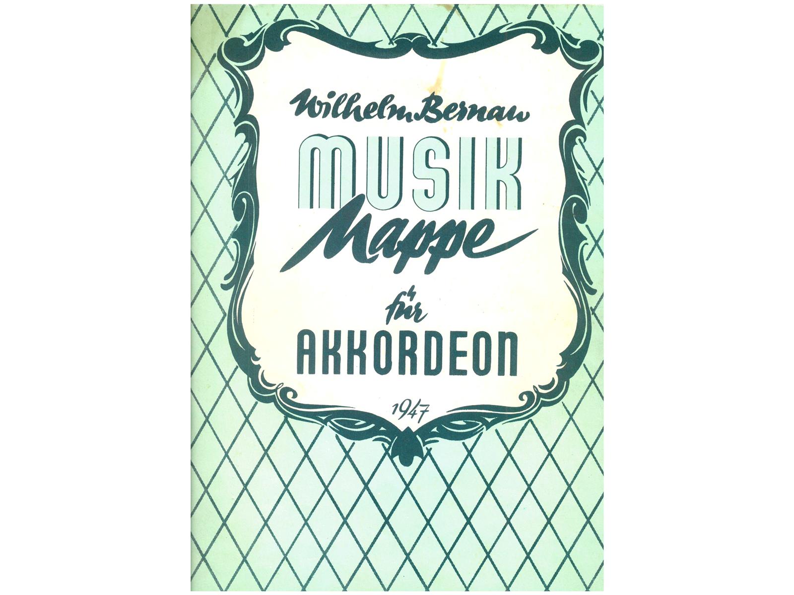 Musikmappe für Akkordeon 1, Bernau - Antiquariat Musikmappe für Akkordeon 1, Bernau - Antiquariat