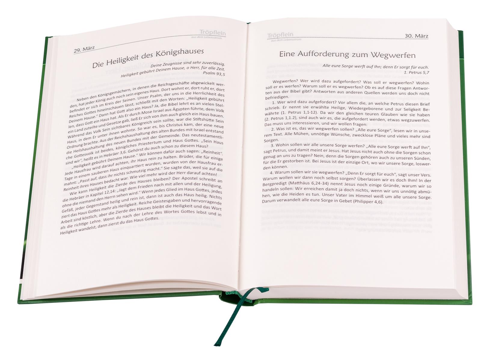 Tröpflein aus dem Lebensstrom, Fast