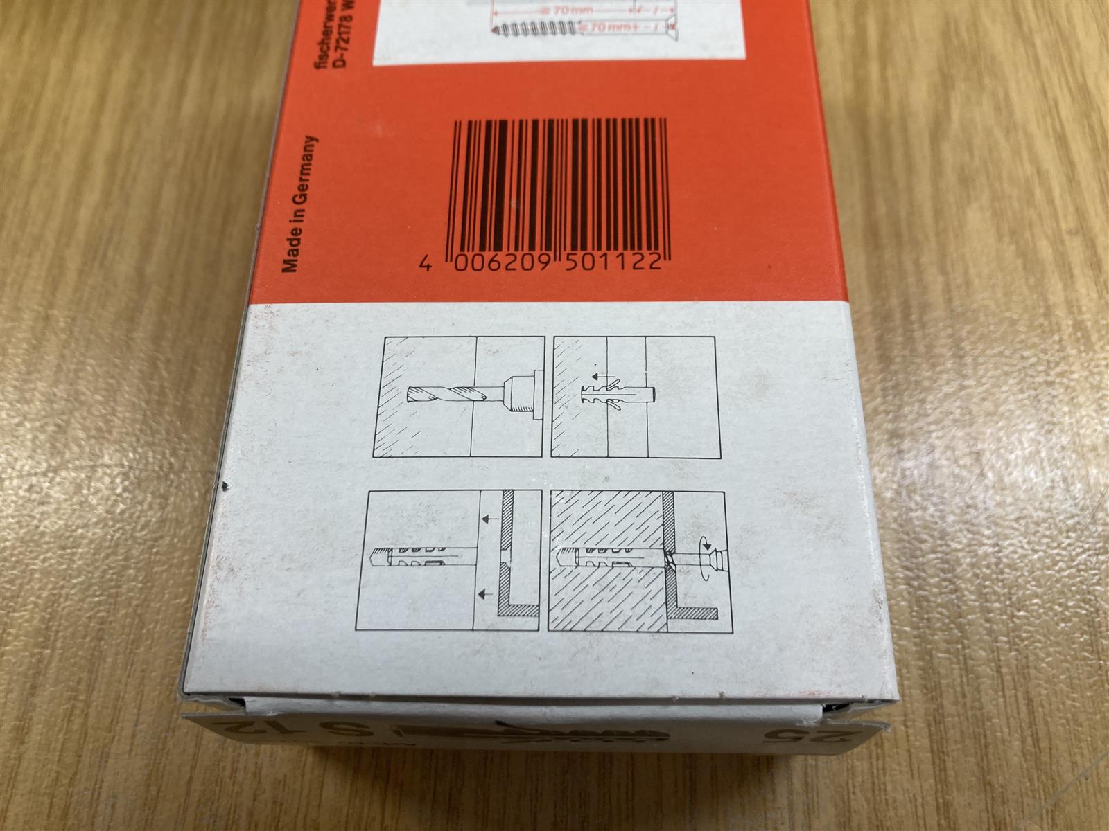 Dübel S12 Fischer 25 Pack Dübel S12 Fischer 25 Pack