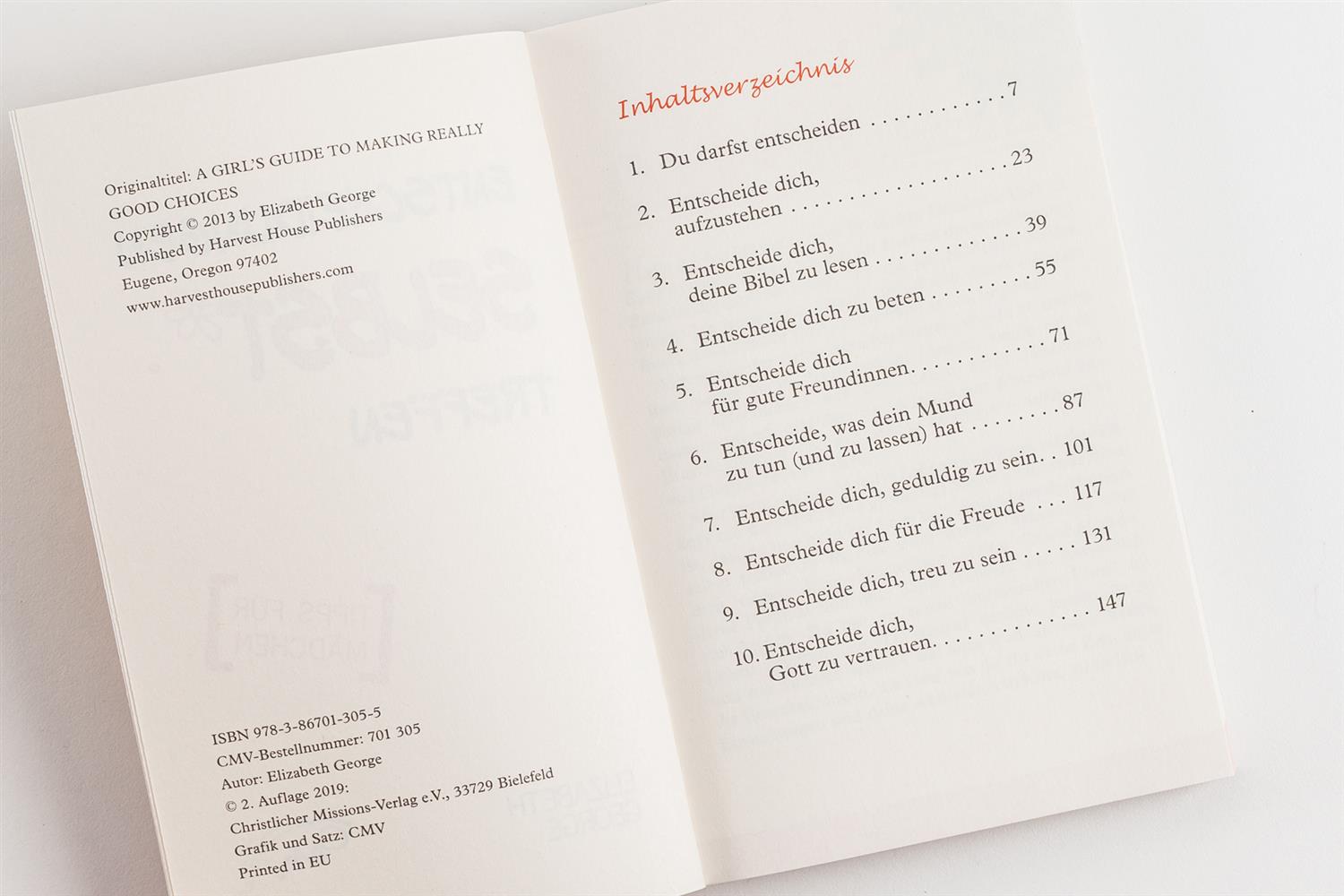 Entscheidungen selbst treffen. Tipps für Mädchen