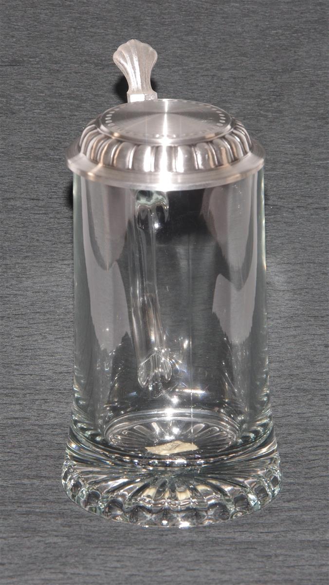 Bierkrug Glas Zinndeckel Domex Bierkrug Glas Zinndeckel Domex