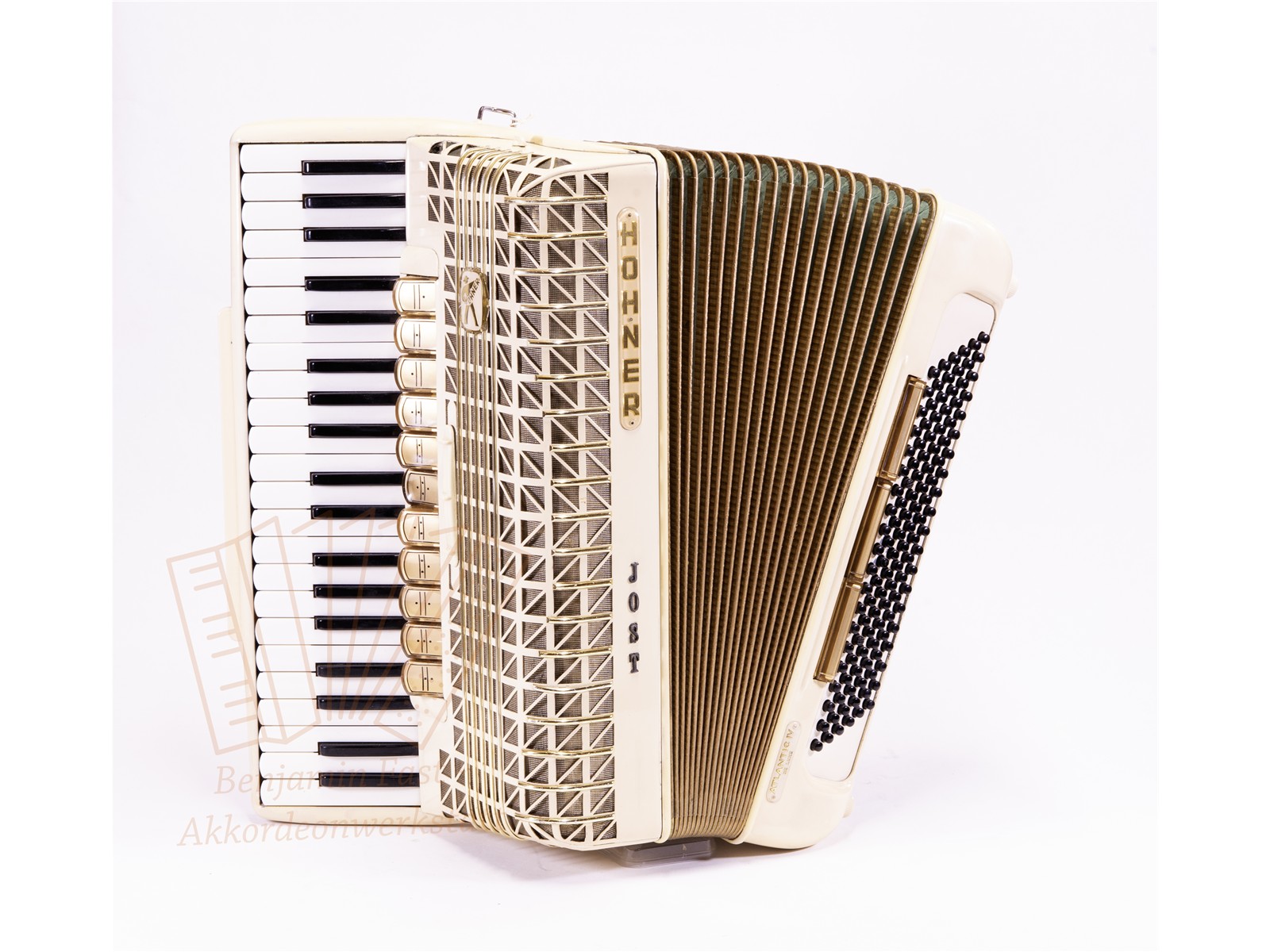 Akkordeon Hohner Atlantic IV de luxe weiß - gebraucht