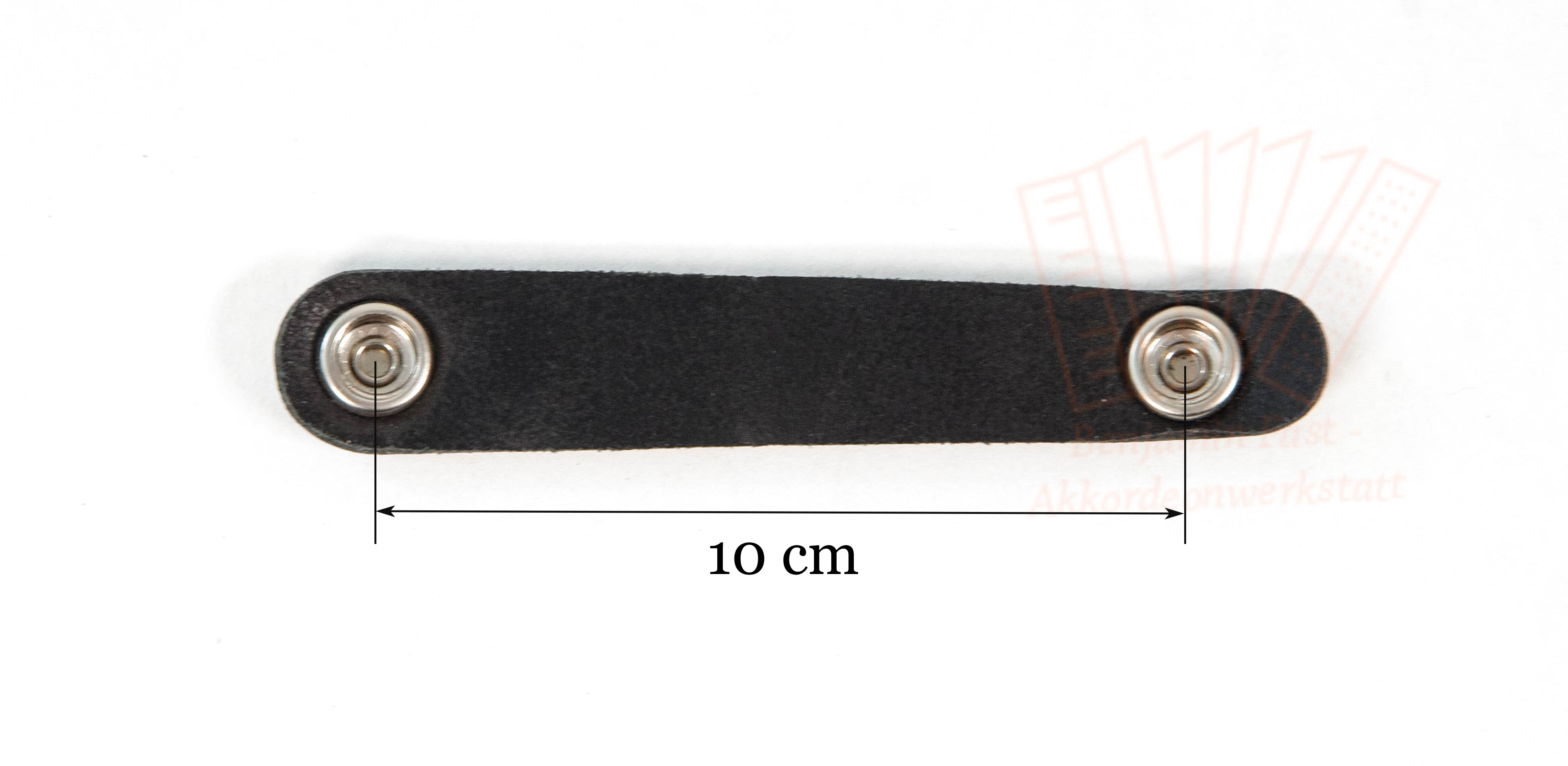 Balgzuhalter Leder einfach schwarz
