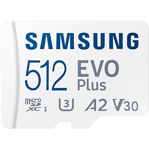 MicroSD 512GB Samsung EVO Plus MicroSDXC 130MB/s + Adap.