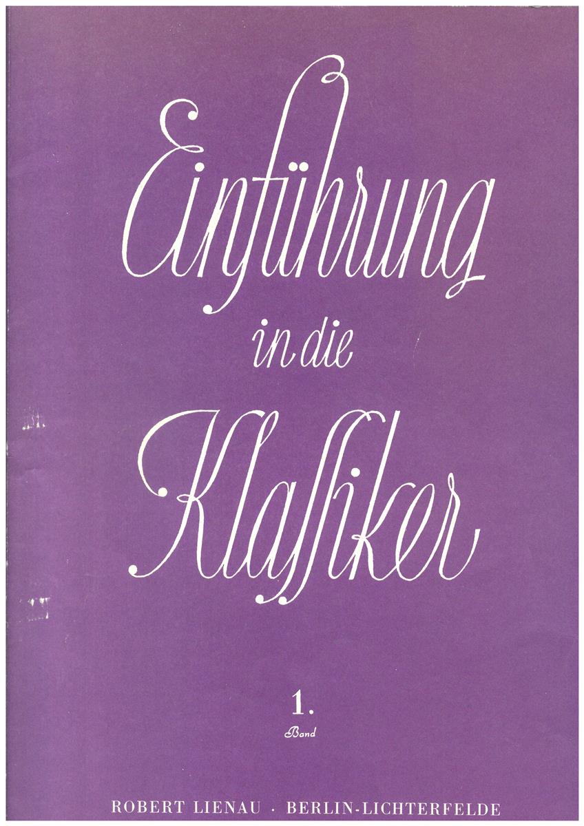 Einführung in die Klassiker 1, Krentzlin - Antiquariat