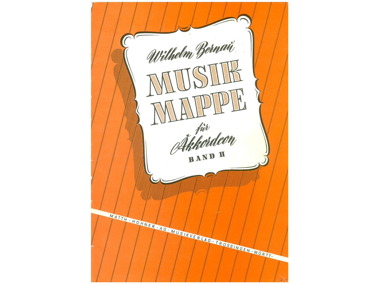 Musikmappe für Akkordeon 2, Bernau - Antiquariat Musikmappe für Akkordeon 2, Bernau - Antiquariat