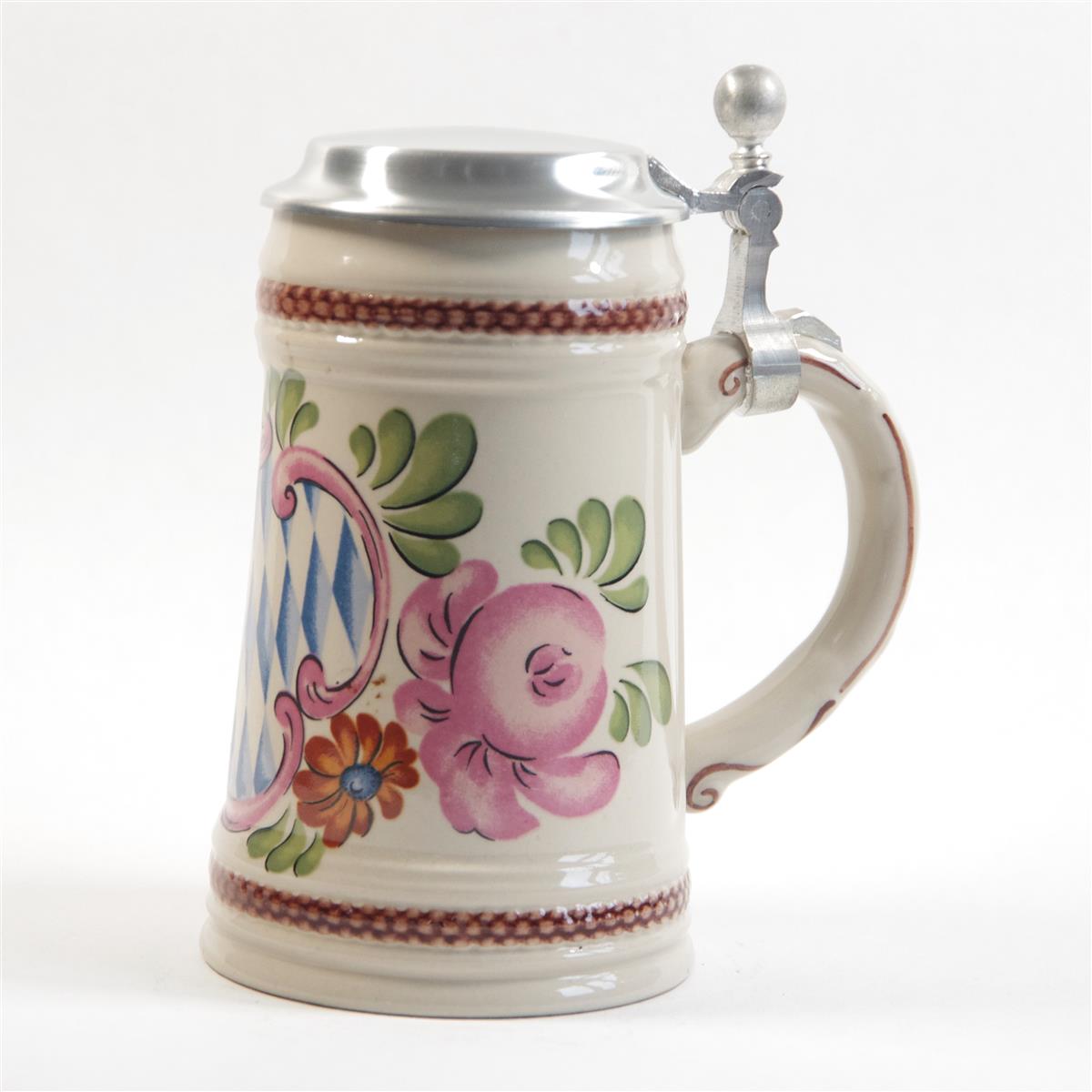 Bierkrug Bayern Porzellan Zinndeckel Dr. Merkle Bierkrug Bayern Porzellan Zinndeckel Dr. Merkle