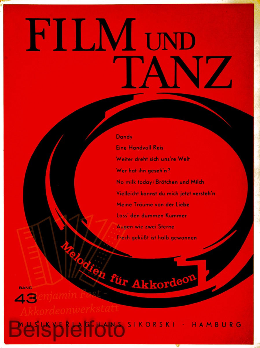 Film und Tanz 43 Akkordeon - Noten - Antiquariat