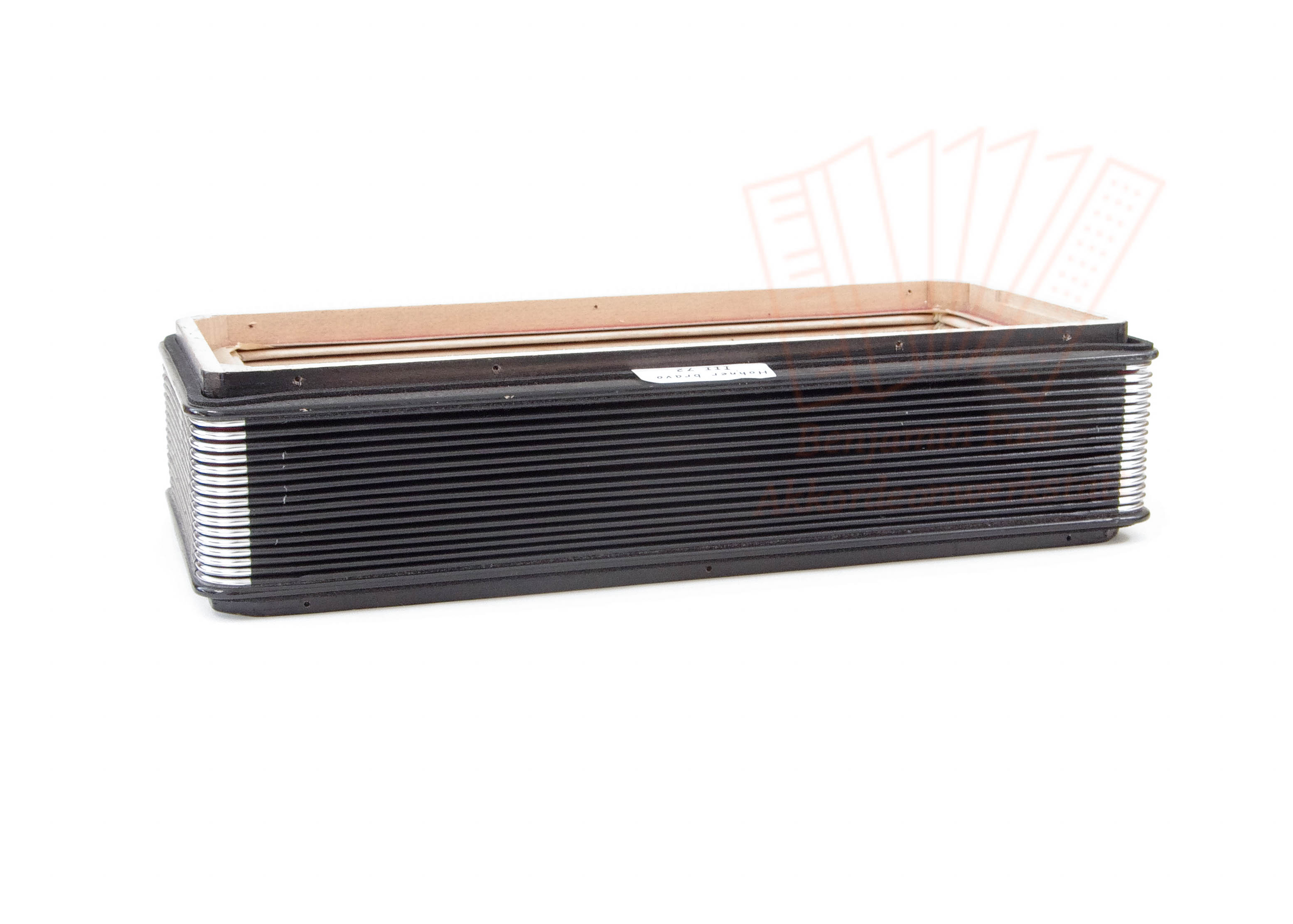 Balg Hohner Bravo III 72 schwarz m. Rahmen, gebraucht Balg Hohner Bravo III 72 schwarz m. Rahmen, gebraucht